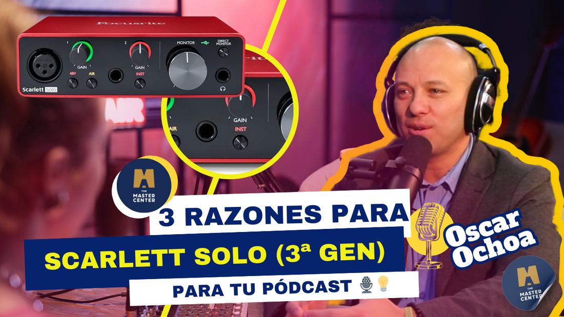 Focusrite Scarlett Solo (3ª Gen): La Interfaz Perfecta para Tu Pódcast y Producción Musical 🎙✨