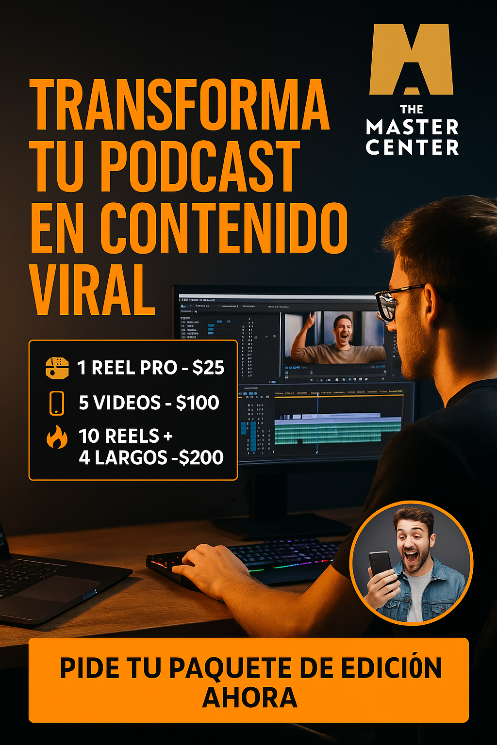 🎬 “Contenido PRO de tu Podcast – Edición Viral”